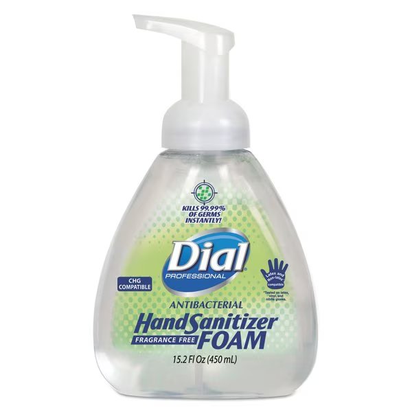 Antibacterial Foaming Hand Sanitizer, 15.2 oz Pump Bottle, Dial Professional, Mfr#: 06040